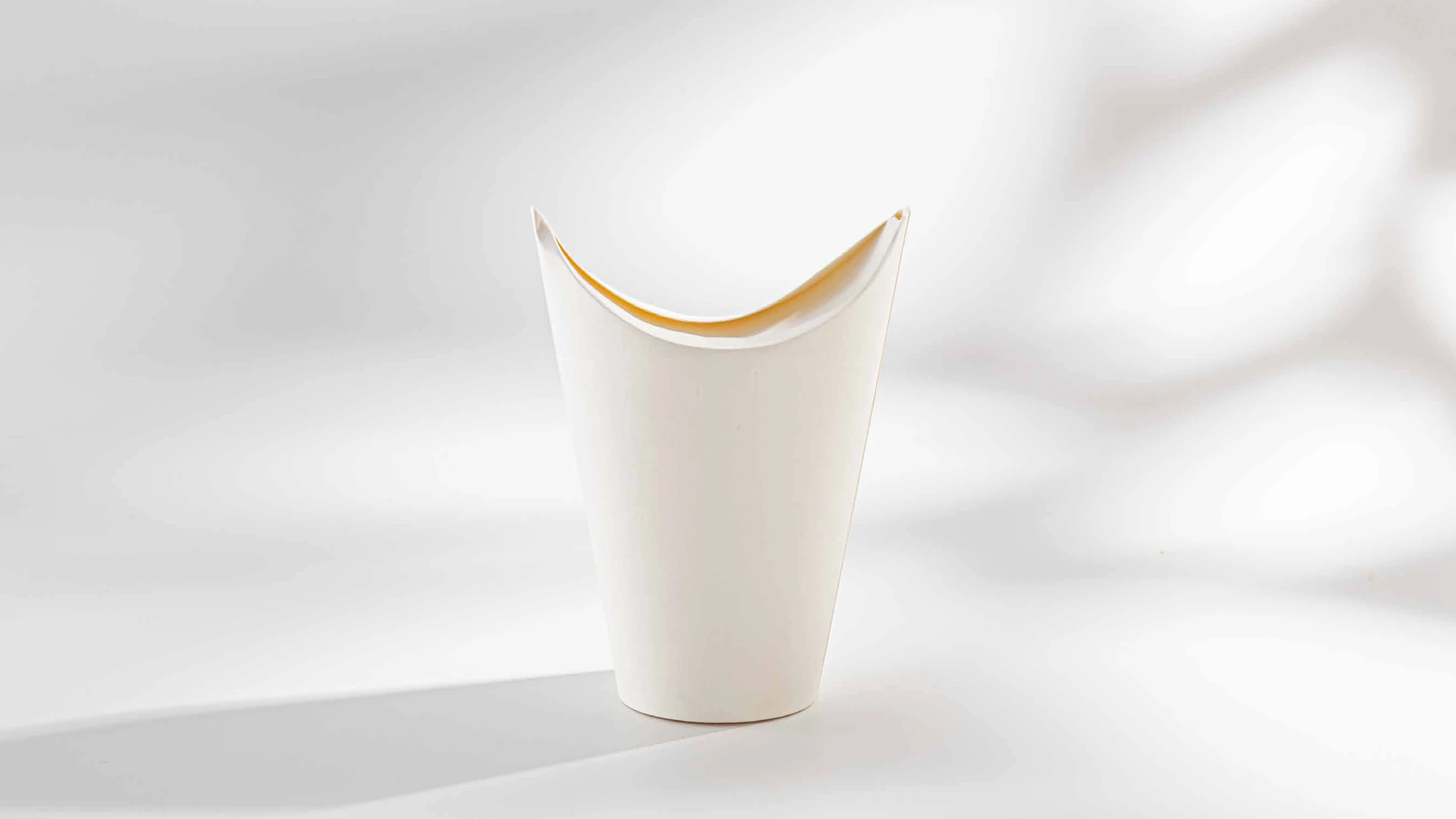 Vaso re:set de cartón blanco